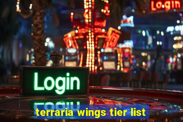 terraria wings tier list